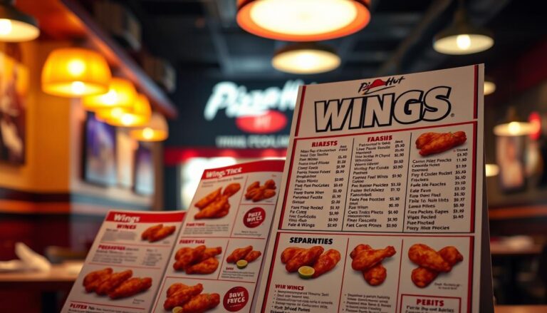 Pizza Hut Wings Menu