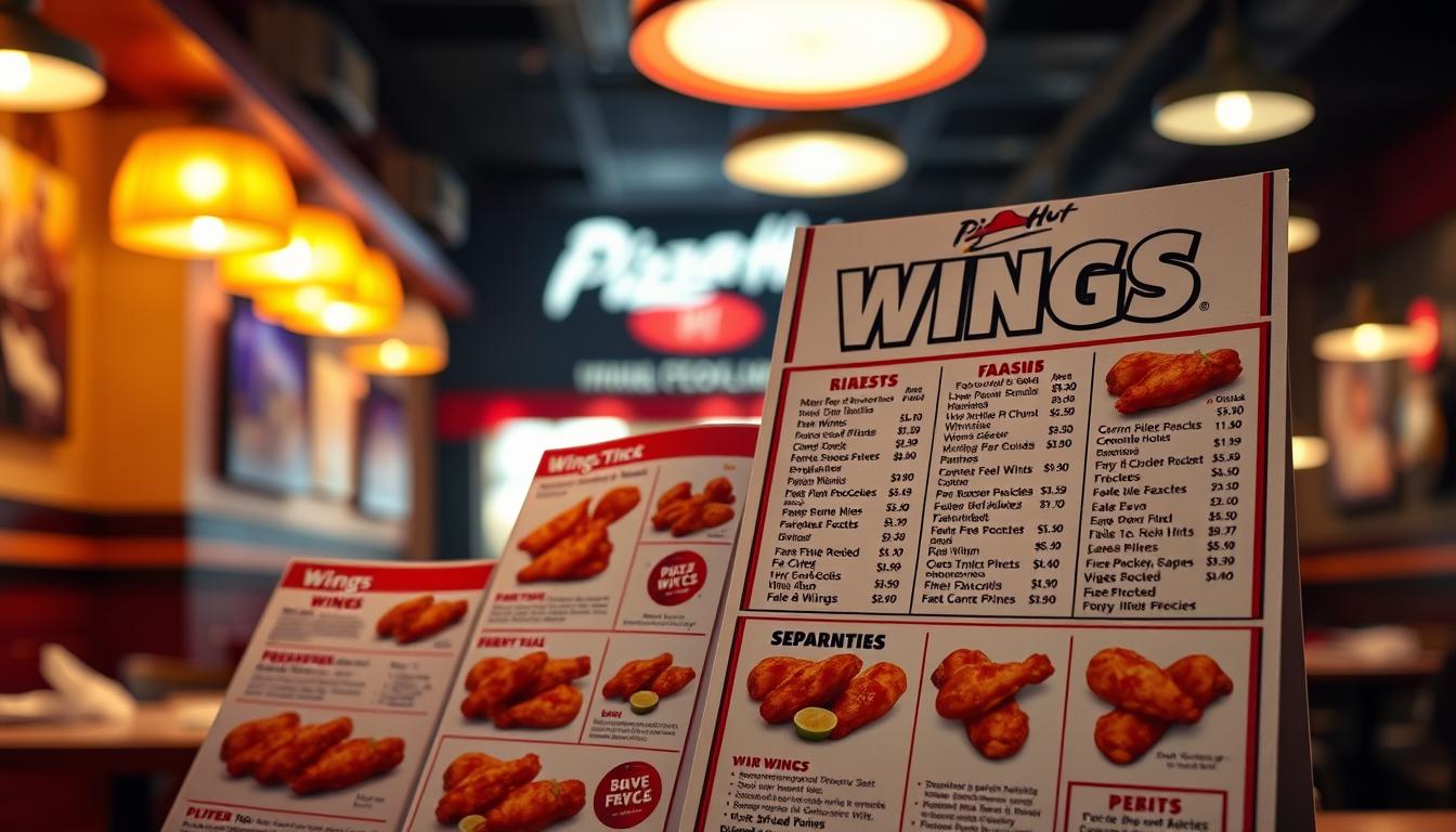 Pizza Hut Wings Menu