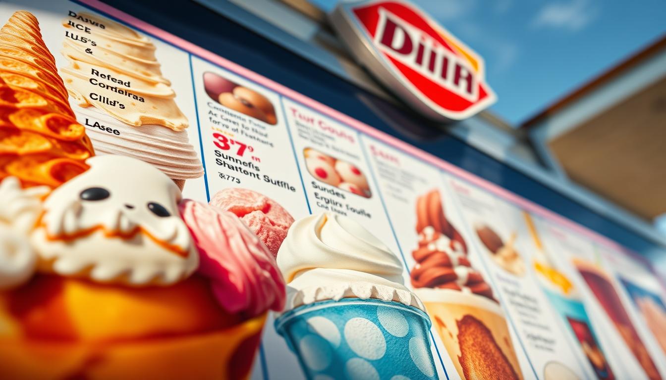 dairy queen ice cream menu