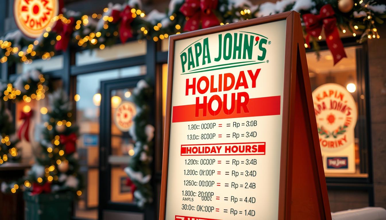 papa john s holiday hours