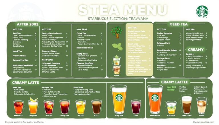 starbucks tea menu