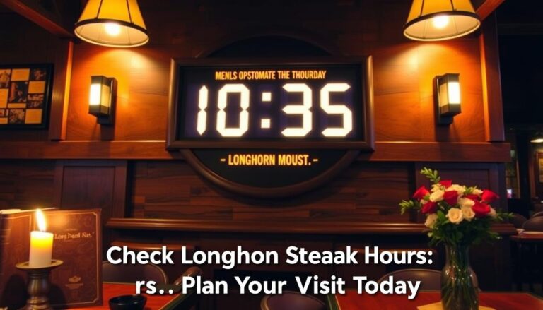 what time does longhorn steakhouse close