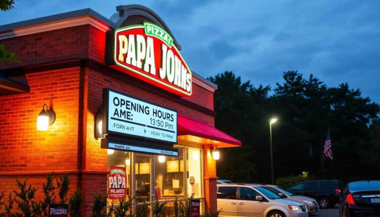 what time does papa john s open