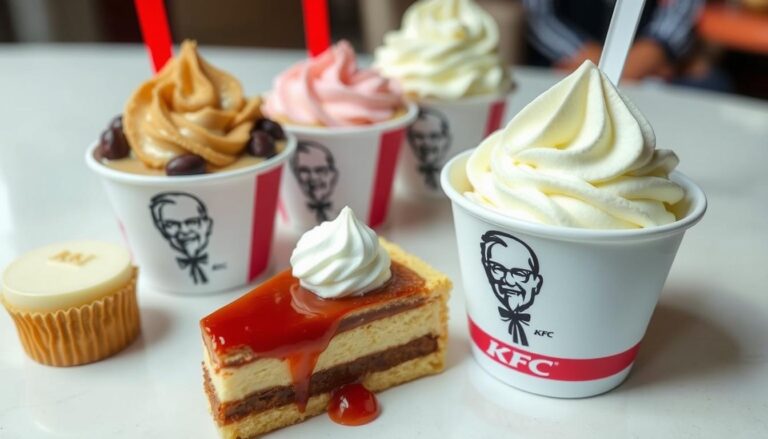 KFC Dessert Menu