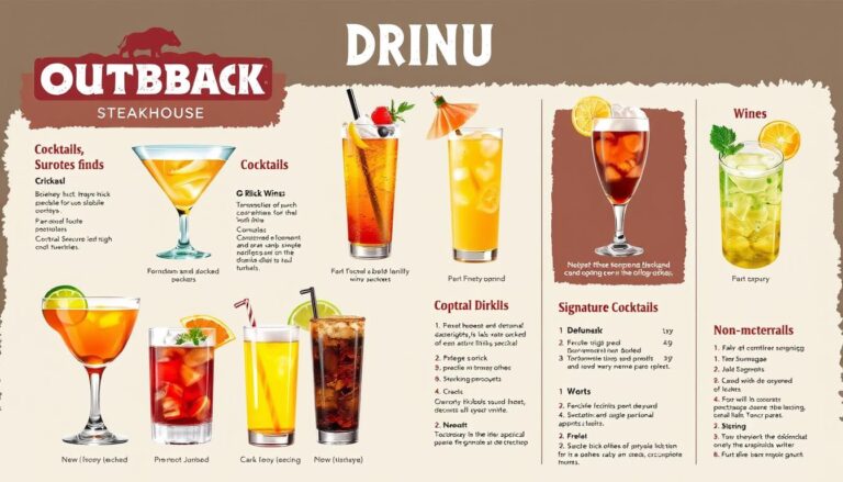 Outback Steakhouse Drink Menu