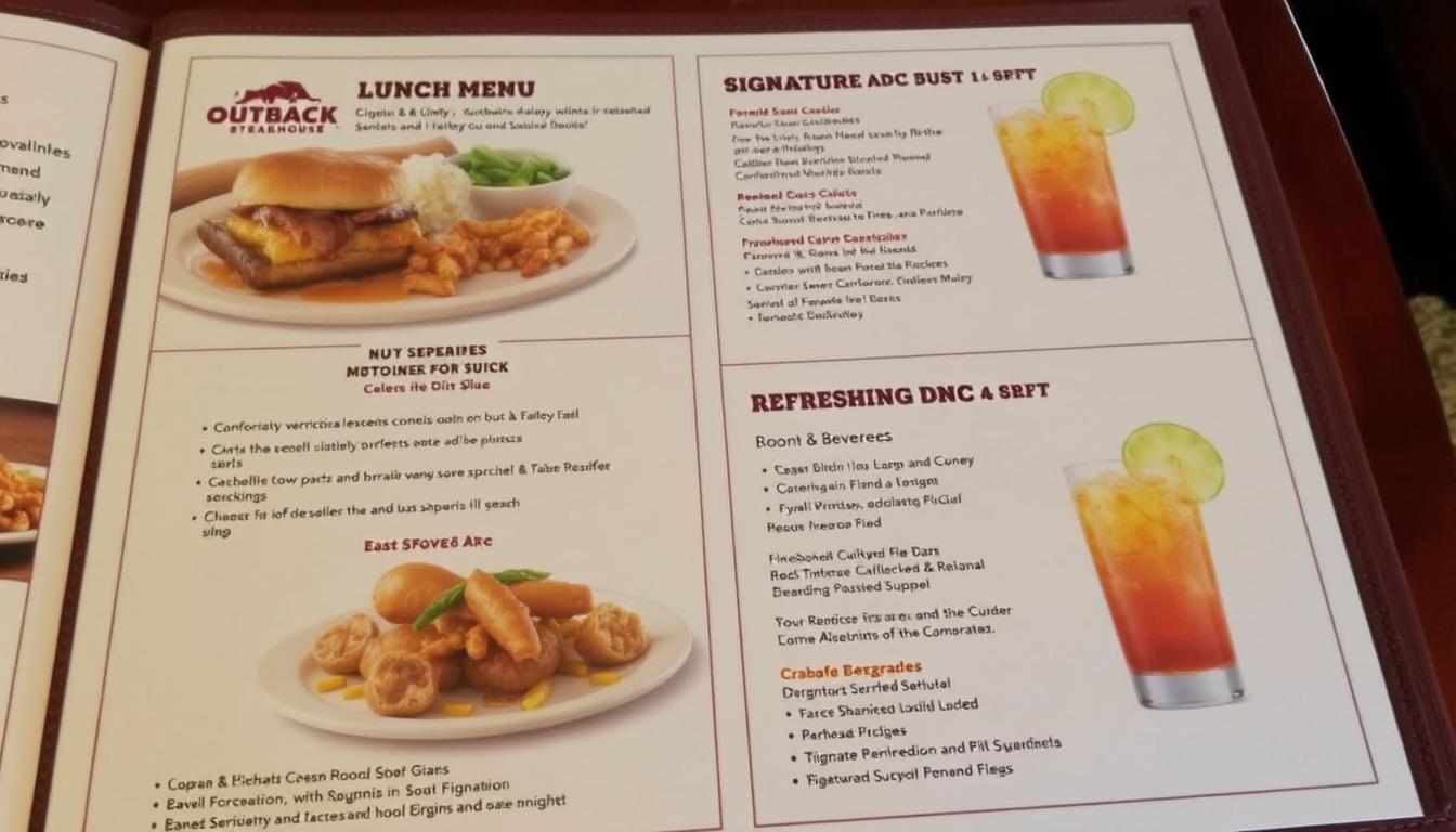 Outback Steakhouse Lunch Menu