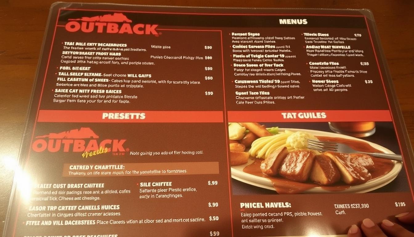 Outback Steakhouse Menu with Prices