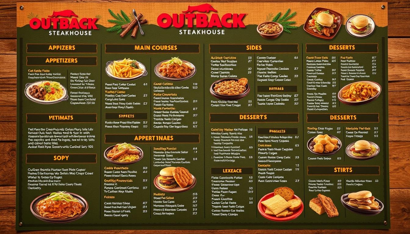 Outback Steakhouse Menu
